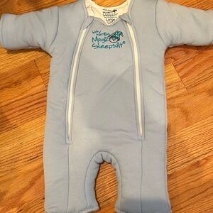 Baby Merlin's Magic Sleepsuit - Light Blue